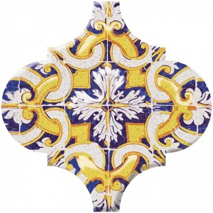 Керамический декор Kerama Marazzi Арабески Майолика орнамент OP\A159\65000 6,5х6,5 см
