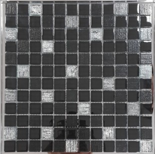 Стеклянная мозаика Orro Mosaic Glass Vesta Black 30х30 см