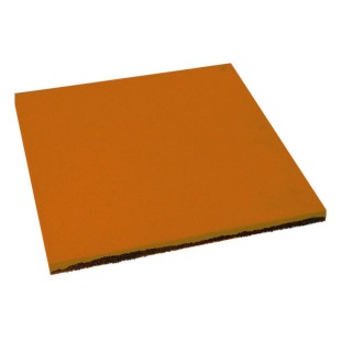 Резиновая плитка ST Плитка Квадрат 16 мм оранжевая 500x500х16 мм
