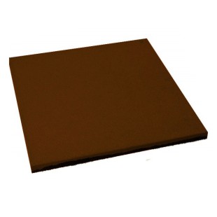 Резиновая плитка ST Плитка Квадрат 20 мм коричневая 500x500х20 мм