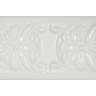 Керамический бордюр Cevica Plus Classic 10 White Zinc 7x15 см