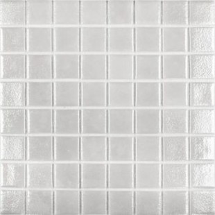 Стеклянная мозаика Vidrepur Shell № 563 White на сетке 38х38 см