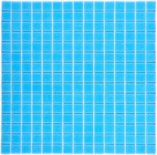 Мозаика Bonaparte Стеклянная Simple Blue (на бумаге)  32,7x32,7 см