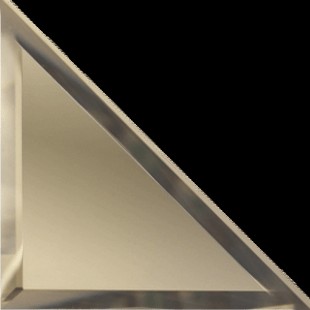 Зеркальная плитка ДСТ Бронза треугольная с фацетом 10мм ТЗБм1-03 25х25 см
