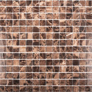 Керамическая мозаика StarMosaic Wild Stone Dark Emperador Polished JMST023 30,5x30,5 см