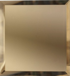 Зеркальная плитка ДСТ Бронза квадратная с фацетом 10мм КЗБ1-01 18х18 см