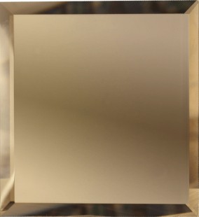 Зеркальная плитка ДСТ Бронза квадратная с фацетом 10мм КЗБ1-02 20х20 см