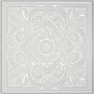 Керамический декор Cevica Plus Classic 1 White Zinc 15x15 см
