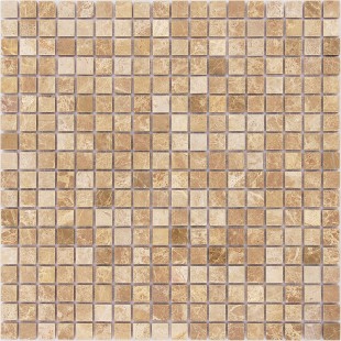 Мозаика Caramelle mosaic Pietrine 4 мм Emperador Light POL  30,5x30,5 см