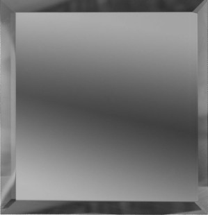 Зеркальная плитка ДСТ Графит квадратная с фацетом 10мм КЗГ1-01 18х18 см
