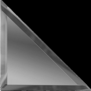 Зеркальная плитка ДСТ Графит треугольная с фацетом 10мм ТЗГ1-01 18х18 см