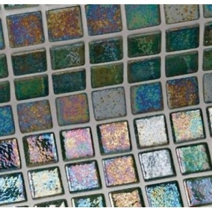 Стеклянная мозаика Ezarri Iris Green Pearl 31,3х49,5 см