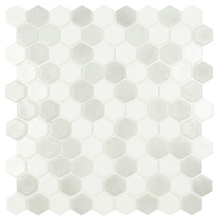 Стеклянная мозаика Vidrepur Antislip Hex № 100/514 Antid. 30,7х31,7 см