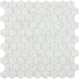 Стеклянная мозаика Vidrepur Antislip Hex Marbles № 4300 Antid. 30,7х31,7 см