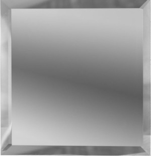 Зеркальная плитка ДСТ Серебро квадратная с фацетом 10мм КЗС1-01 18х18 см