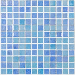 Стеклянная мозаика Vidrepur Shell Mix Blue 551/552 31,7х31,7 см