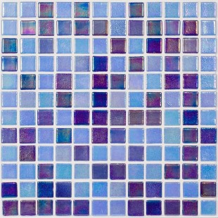 Стеклянная мозаика Vidrepur Shell Mix Deep Blue 552/555 31,7х31,7 см
