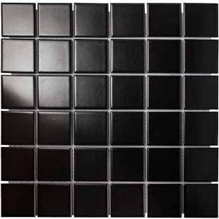 Керамическая мозаика StarMosaic Homework Black Matt WB73000 30,6x30,6 см