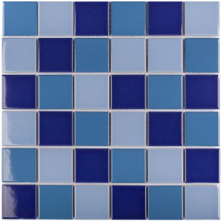 Керамическая мозаика StarMosaic Homework Blue Mix Glossy WB52200 30,6x30,6 см