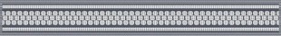 Керамический бордюр Нефрит Керамика Эрмида серый 56-03-06-1020-2 5х40 см