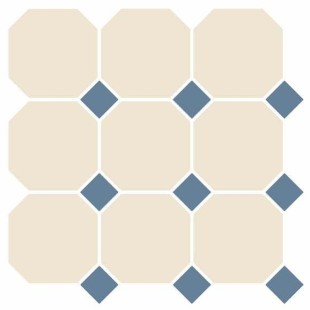 Мозаика Top Cer Octagon Sheet OCT White DOT BlueCobalt F8328 30x30 см