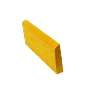 Резиновая плитка ST Бордюр желтый 500x200х40мм
