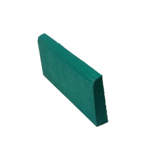 Резиновая плитка ST Бордюр зеленый 500x200х40 мм