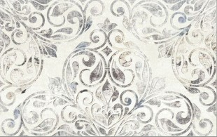 Керамический декор Шахтинская плитка (Unitile) Персиан серый 01 25х40 см
