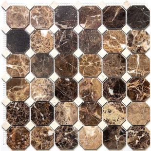 Каменная мозаика Natural Octagon 7M022+7M030-BP 30,5x30,5 см